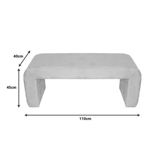 Σκαμπό Gagga Inart βελούδο σε πράσινη απόχρωση 110x40x45εκ Υλικό: MDF - VELVET - SPONGE 353-000011