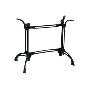 Βάση τραπεζιού Basa μεταλλική σε μαύρη απόχρωση 82x50x71εκ Υλικό: IRON 355-000016