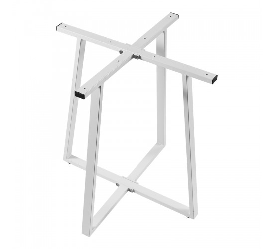 Βάση τραπεζιού Mulbe μεταλλική σε λευκή απόχρωση 70x70x73εκ Υλικό: IRON 355-000026