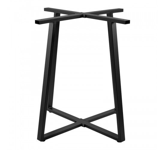 Βάση τραπεζιού μπαρ Mulbe I μεταλλική σε μαύρη απόχρωση 50x50x90εκ Υλικό: IRON 355-000027