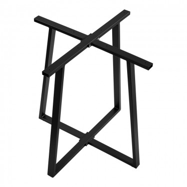 Βάση τραπεζιού μπαρ Mulbe I μεταλλική σε μαύρη απόχρωση 50x50x90εκ Υλικό: IRON 355-000027