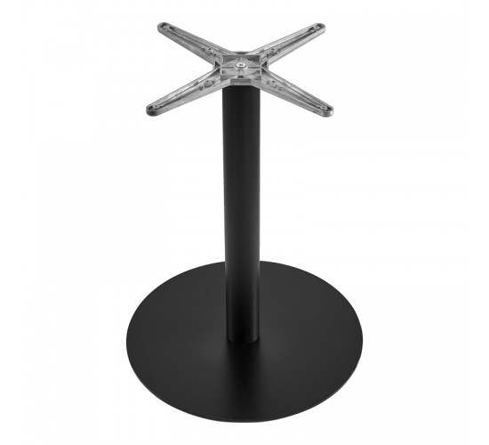 Βάση τραπεζιού Jefry μεταλλική σε μαύρη απόχρωση Φ48x73εκ Υλικό: IRON 355-000030