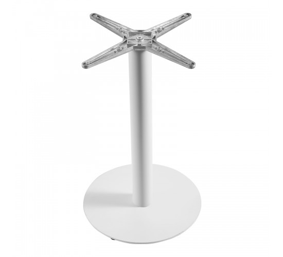 Βάση τραπεζιού Jefry μεταλλική σε λευκή απόχρωση Φ48x73εκ Υλικό: IRON 355-000031