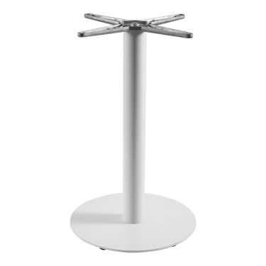 Βάση τραπεζιού Jefry μεταλλική σε λευκή απόχρωση Φ48x73εκ Υλικό: IRON 355-000031