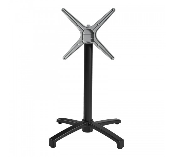 Βάση τραπεζιού Levo μεταλλική σε μαύρη απόχρωση 69x69x73εκ Υλικό: IRON 355-000032