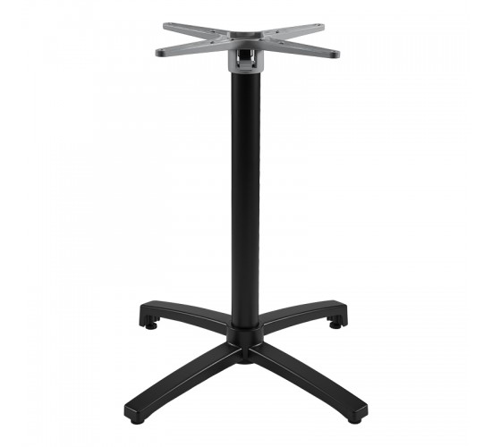 Βάση τραπεζιού Levo μεταλλική σε μαύρη απόχρωση 69x69x73εκ Υλικό: IRON 355-000032