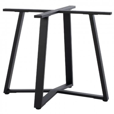 Βάση τραπεζιού Mulbe I μεταλλική σε μαύρη απόχρωση 96x96x73εκ Υλικό: IRON 355-000033