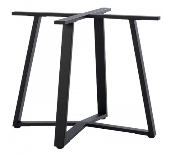 Βάση τραπεζιού Mulbe I μεταλλική σε μαύρη απόχρωση 96x96x73εκ Υλικό: IRON 355-000033