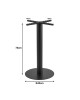 Βάση τραπεζιού Bar Stada μέταλλο μαύρο Φ40x94εκ Υλικό: IRON 355-000034