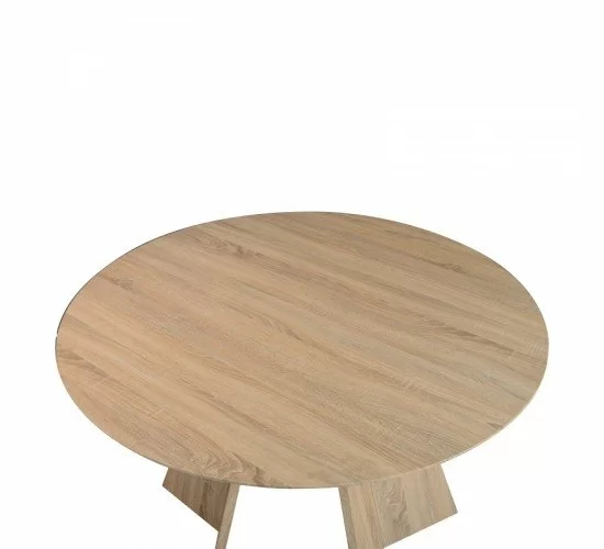 Τραπέζι Bibble MDF σε φυσική απόχρωση Φ120x76εκ Υλικό: MDF - PAPER WOOD 357-000009 Τραπέζι Bibble MDF σε φυσική απόχρωση Φ120x76εκ Υλικό: MDF - PAPER WOOD 357-000009