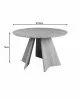 Τραπέζι Bibble MDF σε φυσική απόχρωση Φ120x76εκ Υλικό: MDF - PAPER WOOD 357-000009 Τραπέζι Bibble MDF σε φυσική απόχρωση Φ120x76εκ Υλικό: MDF - PAPER WOOD 357-000009