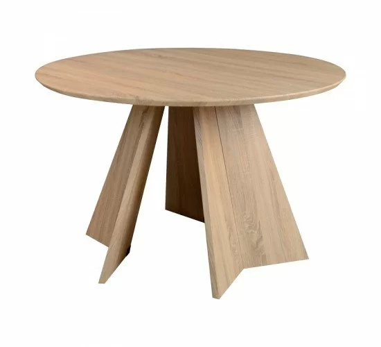 Τραπέζι Bibble MDF σε φυσική απόχρωση Φ120x76εκ Υλικό: MDF - PAPER WOOD 357-000009 Τραπέζι Bibble MDF σε φυσική απόχρωση Φ120x76εκ Υλικό: MDF - PAPER WOOD 357-000009