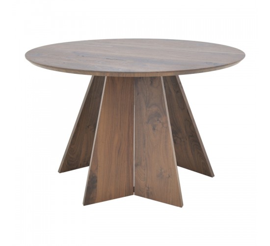 Τραπέζι Bibble mdf σε καρυδί απόχρωση Φ120x76εκ Υλικό: MDF - PAPER WOOD 357-000022 Τραπέζι Bibble mdf σε καρυδί απόχρωση Φ120x76εκ Υλικό: MDF - PAPER WOOD 357-000022