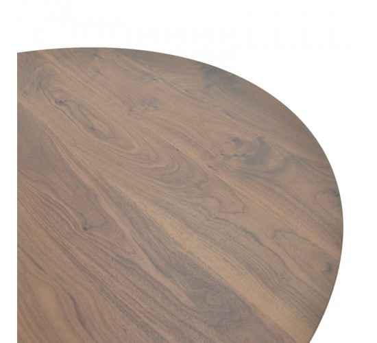 Τραπέζι Bibble mdf σε καρυδί απόχρωση Φ120x76εκ Υλικό: MDF - PAPER WOOD 357-000022 Τραπέζι Bibble mdf σε καρυδί απόχρωση Φ120x76εκ Υλικό: MDF - PAPER WOOD 357-000022