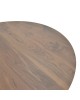 Τραπέζι Bibble mdf σε καρυδί απόχρωση Φ120x76εκ Υλικό: MDF - PAPER WOOD 357-000022 Τραπέζι Bibble mdf σε καρυδί απόχρωση Φ120x76εκ Υλικό: MDF - PAPER WOOD 357-000022