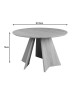 Τραπέζι Bibble mdf σε καρυδί απόχρωση Φ120x76εκ Υλικό: MDF - PAPER WOOD 357-000022 Τραπέζι Bibble mdf σε καρυδί απόχρωση Φ120x76εκ Υλικό: MDF - PAPER WOOD 357-000022