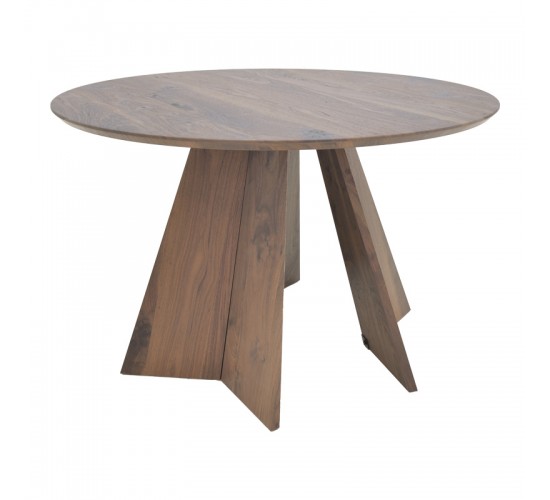 Τραπέζι Bibble mdf σε καρυδί απόχρωση Φ120x76εκ Υλικό: MDF - PAPER WOOD 357-000022 Τραπέζι Bibble mdf σε καρυδί απόχρωση Φ120x76εκ Υλικό: MDF - PAPER WOOD 357-000022