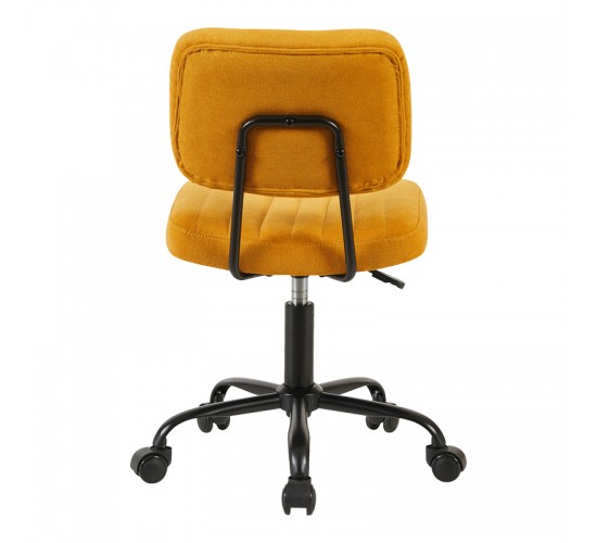 Καρέκλα γραφείου Warra ύφασμα κίτρινο 50x52x76-86εκ Υλικό: FABRIC  METAL 360-000024