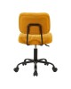 Καρέκλα γραφείου Warra ύφασμα κίτρινο 50x52x76-86εκ Υλικό: FABRIC  METAL 360-000024
