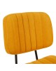 Καρέκλα γραφείου Warra ύφασμα κίτρινο 50x52x76-86εκ Υλικό: FABRIC  METAL 360-000024