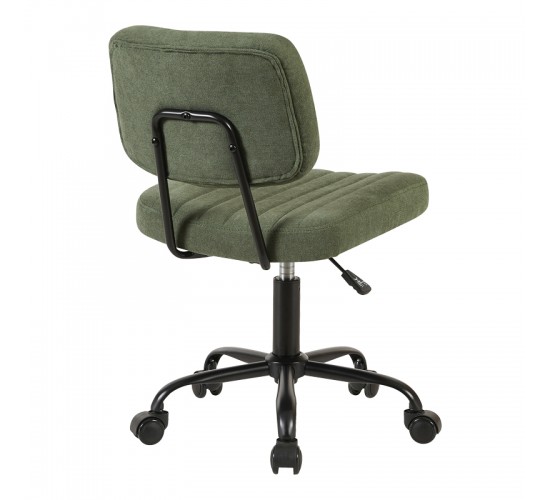 Καρέκλα γραφείου Warra ύφασμα λαδί 50x52x76-86εκ Υλικό: FABRIC  METAL 360-000025