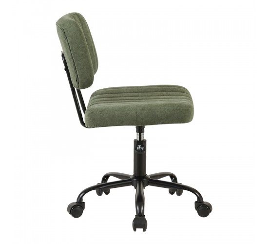 Καρέκλα γραφείου Warra ύφασμα λαδί 50x52x76-86εκ Υλικό: FABRIC  METAL 360-000025