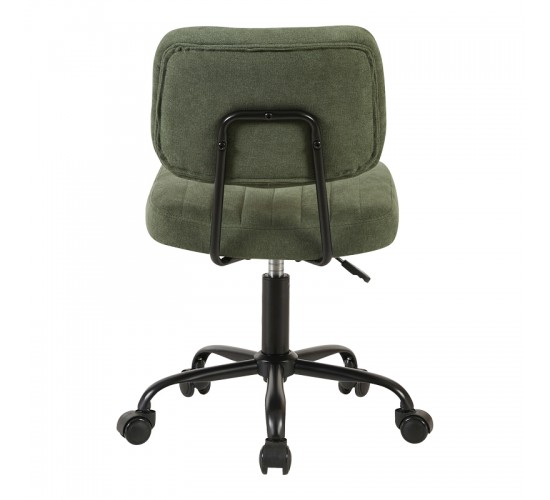 Καρέκλα γραφείου Warra ύφασμα λαδί 50x52x76-86εκ Υλικό: FABRIC  METAL 360-000025