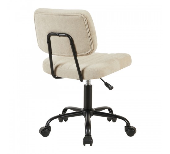 Καρέκλα γραφείου Warra ύφασμα μπεζ 50x52x76-86εκ Υλικό: FABRIC  METAL 360-000026