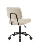 Καρέκλα γραφείου Warra ύφασμα μπεζ 50x52x76-86εκ Υλικό: FABRIC  METAL 360-000026