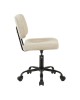 Καρέκλα γραφείου Warra ύφασμα μπεζ 50x52x76-86εκ Υλικό: FABRIC  METAL 360-000026