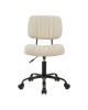 Καρέκλα γραφείου Warra ύφασμα μπεζ 50x52x76-86εκ Υλικό: FABRIC  METAL 360-000026
