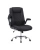 Καρέκλα γραφείου διευθυντη Kesla PES μαύρo 65x65x113-121εκ Υλικό: Technical Fabric -   METAL 360-000027