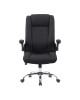 Καρέκλα γραφείου διευθυντη Kesla PES μαύρo 65x65x113-121εκ Υλικό: Technical Fabric -   METAL 360-000027