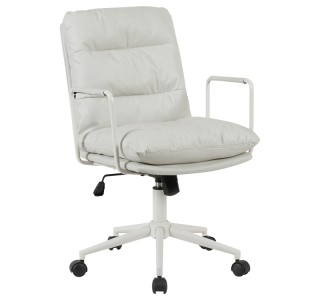 Καρέκλα γραφείου διευθυντη Kreno PES γκρι 56x67x89-97εκ Υλικό: Technical Fabric-  METAL 360-000028