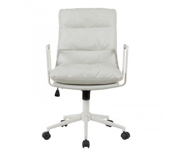 Καρέκλα γραφείου διευθυντη Kreno PES γκρι 56x67x89-97εκ Υλικό: Technical Fabric-  METAL 360-000028