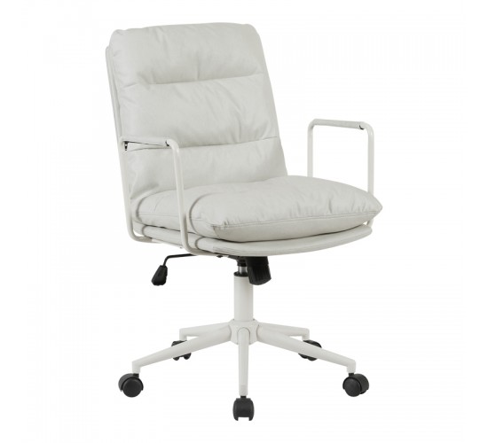 Καρέκλα γραφείου διευθυντη Kreno PES γκρι 56x67x89-97εκ Υλικό: Technical Fabric-  METAL 360-000028