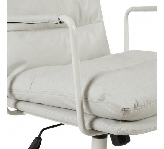 Καρέκλα γραφείου διευθυντη Kreno PES γκρι 56x67x89-97εκ Υλικό: Technical Fabric-  METAL 360-000028