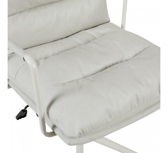 Καρέκλα γραφείου διευθυντη Kreno PES γκρι 56x67x89-97εκ Υλικό: Technical Fabric-  METAL 360-000028