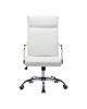 Καρέκλα γραφείου διευθυντη Mavel PU λευκό 55x62x100-110εκ Υλικό: PU  METAL 360-000030
