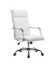 Καρέκλα γραφείου διευθυντη Mavel PU λευκό 55x62x100-110εκ Υλικό: PU  METAL 360-000030