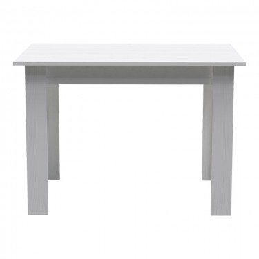 Τραπέζι Manka σε λευκή απόχρωση 110x80x77εκ Υλικό: CHIPBOARD 16mm 361-000001