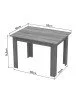 Τραπέζι Manka σε λευκή απόχρωση 110x80x77εκ Υλικό: CHIPBOARD 16mm 361-000001 Τραπέζι Manka σε λευκή απόχρωση 110x80x77εκ Υλικό: CHIPBOARD 16mm 361-000001