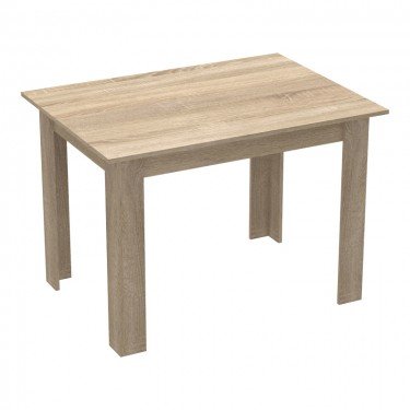 Τραπέζι Manka σε sonoma απόχρωση 110x80x77εκ Υλικό: CHIPBOARD 16mm 361-000002