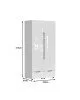 Ντουλάπα δίφυλλη Afina mdf σε λευκή glossy απόχρωση 100x57x213εκ Υλικό: CHIPBOARD - MDF 361-000017 Ντουλάπα δίφυλλη Afina mdf σε λευκή glossy απόχρωση 100x57x213εκ Υλικό: CHIPBOARD - MDF 361-000017