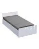 Κρεβάτι μονό Afina μελαμίνη σε λευκή glossy απόχρωση 90x200εκ Υλικό: Chipboard 361-000020 Κρεβάτι μονό Afina μελαμίνη σε λευκή glossy απόχρωση 90x200εκ Υλικό: Chipboard 361-000020