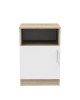 Κομοδίνο Galdi σε sonoma-λευκή απόχρωση 40x45x60εκ Υλικό: CHIPBOARD 361-000035 Κομοδίνο Galdi σε sonoma-λευκή απόχρωση 40x45x60εκ Υλικό: CHIPBOARD 361-000035