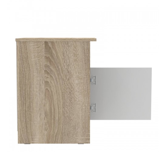 Κομοδίνο Galdi σε sonoma-λευκή απόχρωση 40x45x60εκ Υλικό: CHIPBOARD 361-000035 Κομοδίνο Galdi σε sonoma-λευκή απόχρωση 40x45x60εκ Υλικό: CHIPBOARD 361-000035
