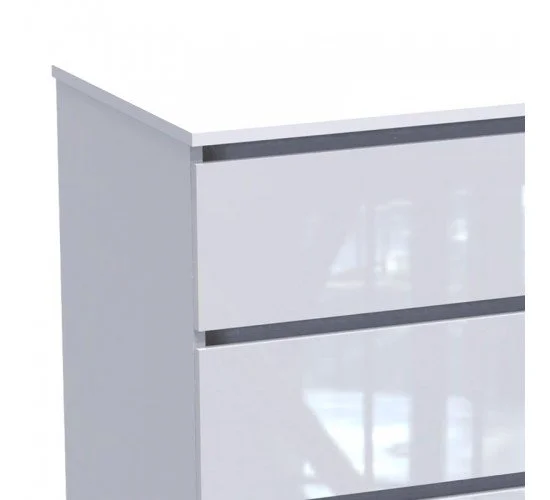 Συρταριέρα Dicama mdf-μελαμίνη σε λευκη glossy απόχρωση 85.5x47x98εκ Υλικό: CHIPBOARD - MDF 361-000046 Συρταριέρα Dicama mdf-μελαμίνη σε λευκη glossy απόχρωση 85.5x47x98εκ Υλικό: CHIPBOARD - MDF 361-000046