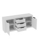 Μπουφές Doha σε λευκή απόχρωση 180x45x80.5εκ Υλικό: CHIPBOARD 361-000073 Μπουφές Doha σε λευκή απόχρωση 180x45x80.5εκ Υλικό: CHIPBOARD 361-000073