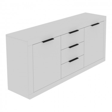 Μπουφές Doha σε λευκή απόχρωση 180x45x80.5εκ Υλικό: CHIPBOARD 361-000073